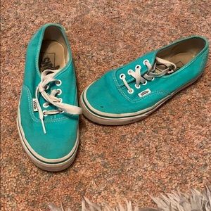Teal vans